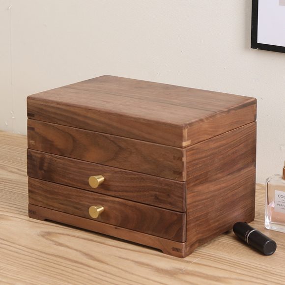 Cosmetic Box Solid Wood Storage Cabinet - Image 5