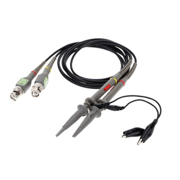 P6100 2Pcs 1X 10X 100MHz Oscilloscope Probe Alligator Clip - Image 2