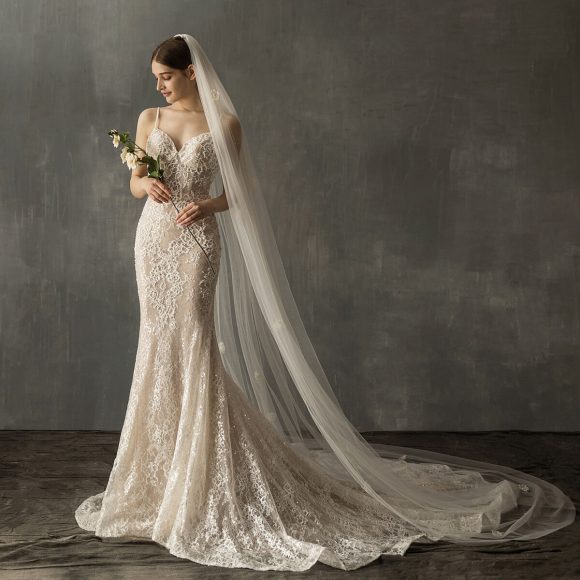 Bridal Church Wedding Pearl Long Tail Tulle - Image 5