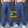 Straight Loose Plus Size Fatty Fat Brother XL Size Men's Clothing Wide Leg Daddy Pants - Image 4