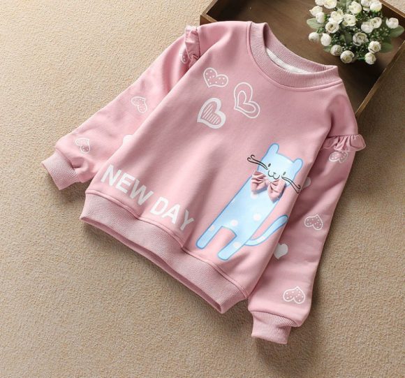 Children's Double Layer Plus Fleece Sweater - Image 9