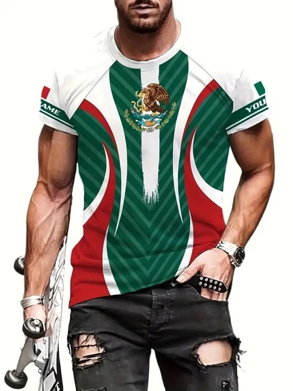 Eagle And Snake T-shirt Loose Round Neck Men's Short Sleeve T-shirt - Image 3