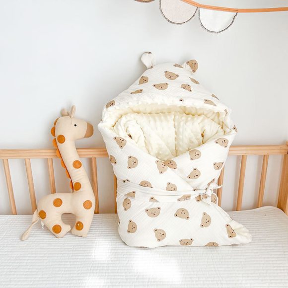 Autumn And Winter Thickened Baby Cotton Wrinkled Beanie Velvet Quilt - Image 4
