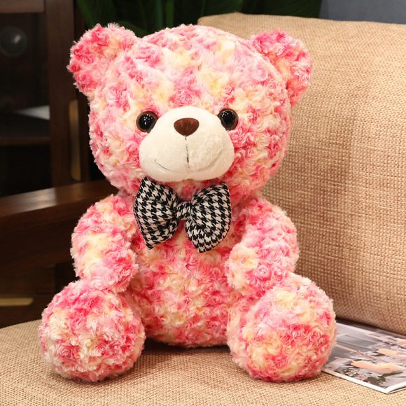 Valentines Day Cute Rose Little Bear Doll Small Size Teddy Bear Doll Ragdoll Plush Toy - Image 3