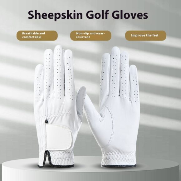 Men's Leather Breathable Non-slip Gloves - Image 6
