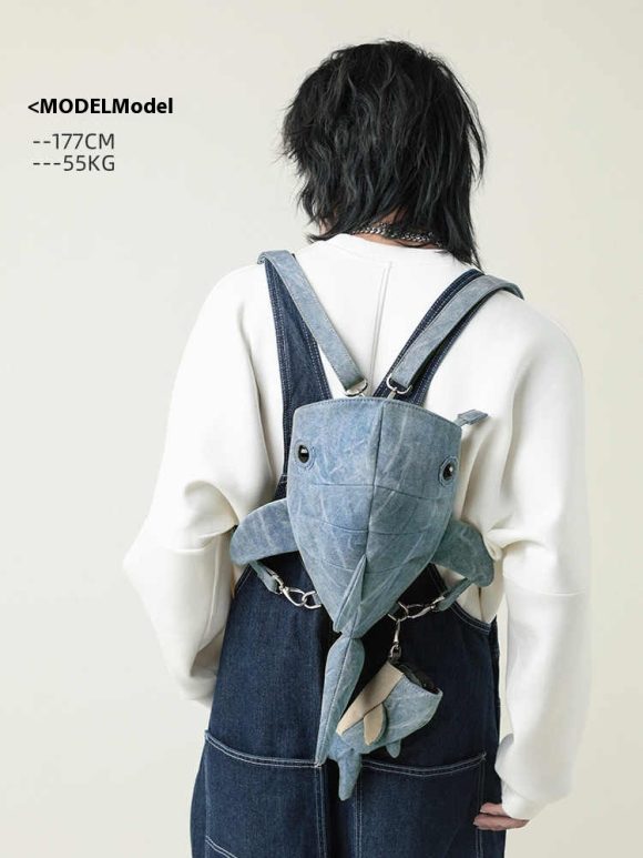 Shark Bag Tie-dyed Crossbody Bag - Image 5