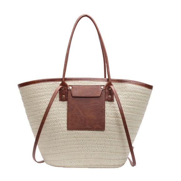 Tote Bag Summer Women's Straw Woven Handbag - Image 3