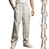 Thin Men's Loose Casual Minimalism Wide Leg Pants