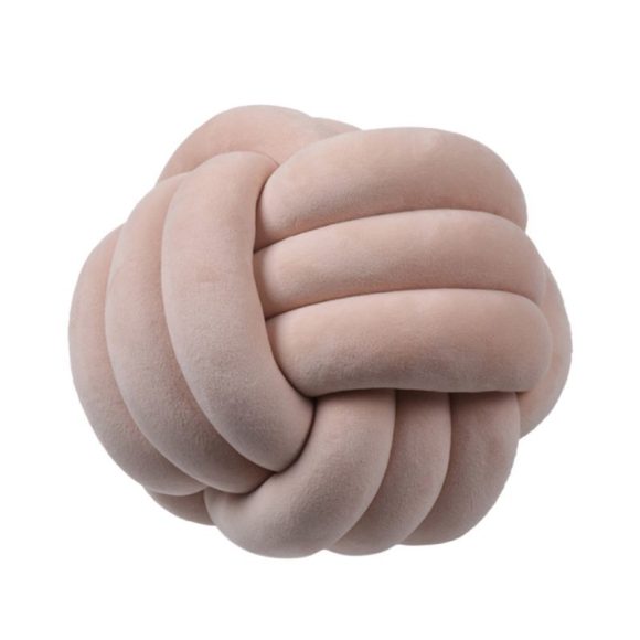 Knotted Plush Ball Design Round Throw Pillow - Image 8