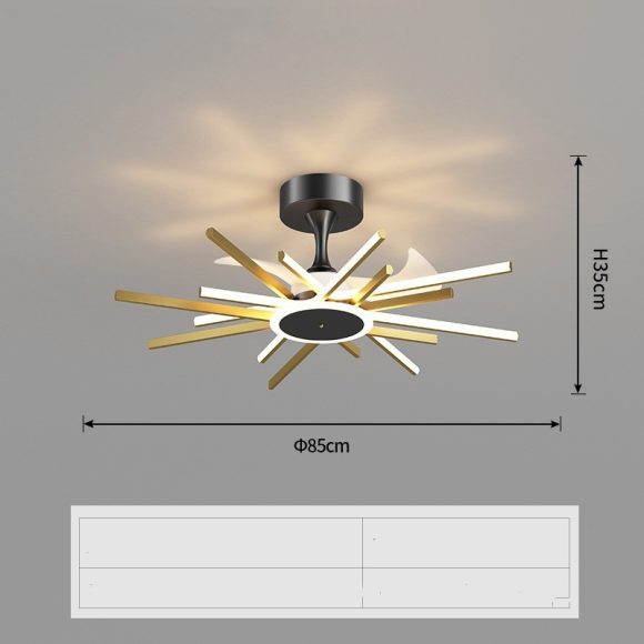 Nordic Light Luxury Living Room Fan Lamp Simple New Style - Image 6