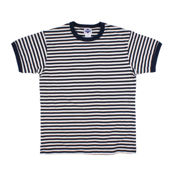 Round Neck Striped Men's Short-sleeved T-shirt - Image 3