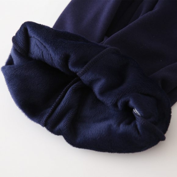 Children's Clothing Boys' Letter Embroidered Plus Velvet Pants Baby Thickened Trousers Warm Pants - Image 3