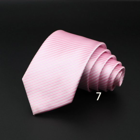 Men's Striped British Gentleman Polyester Fiber Tie - Image 5