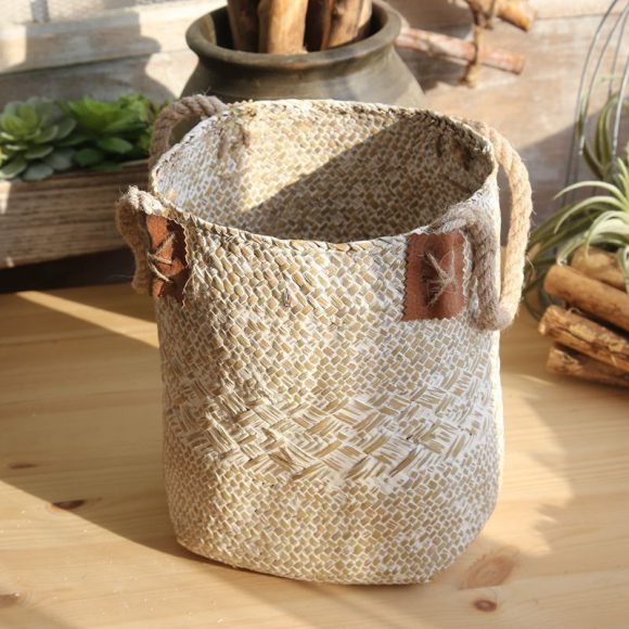 Hand woven basket flower basket basket rattan - Image 5