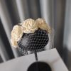Bridal Large Flower Satin Veil Hair Hoop Headdress Wedding Dress With Accessories - Image 6