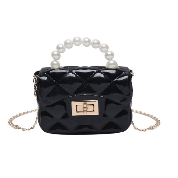 Pearl Hand One-shoulder Crossbody Chain Children's Bags - Image 3