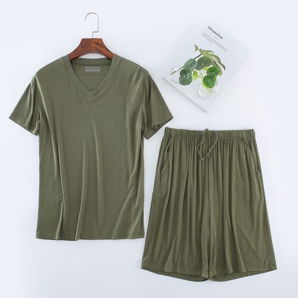 Men's Short Sleeved Shorts Set For Sports And Leisure - Image 9
