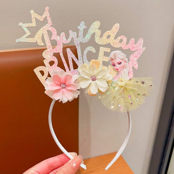 New Cute Children's Headband Princess Birthday Photo Decoration Accessories - Image 2