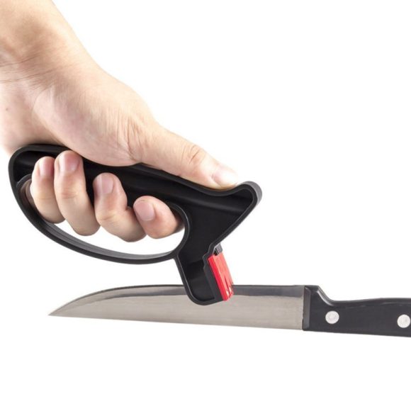 Knife Sharpener Handheld Scissor Blade Sharpening Convenient Kitchen Tools Grindstone 2 In 1 Kitchen Gadgets - Image 4