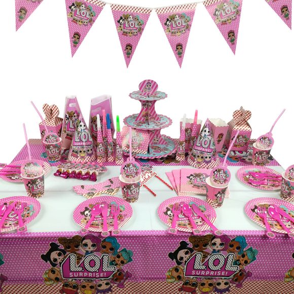 Cartoon doll birthday theme cake stand - Image 4