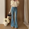 Women's High Waist Stretch Slim Bell-bottom Pants
