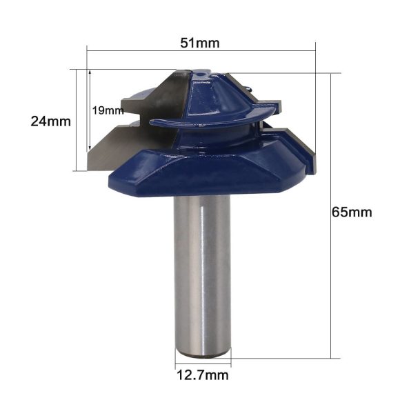 1/2 Handle Woodworking Tool Jigsaw Cutter Wood Milling Cutter - Image 2