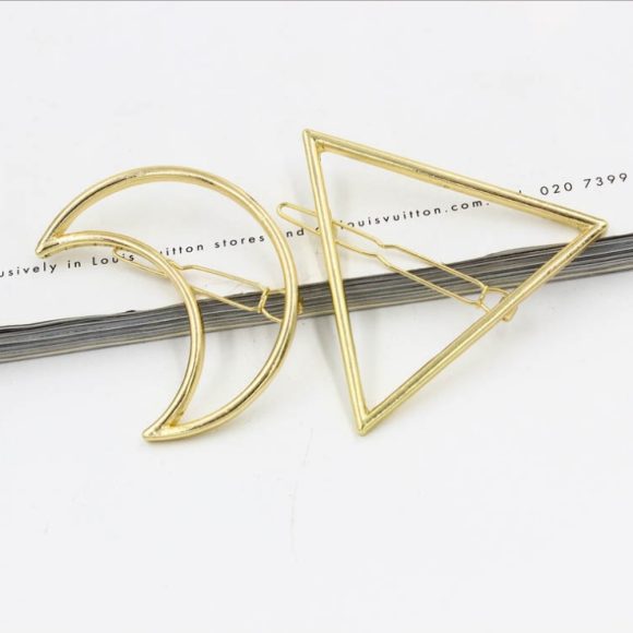 Hairpins Triangle Moon Hair Pin Jewelry - Image 3