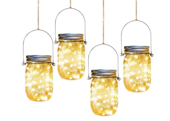 Solar Mason Jar  Light Decoration Mason Jar Light Outdoor Hanging Light Mason Jar Light String - Image 6