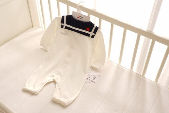 Navy Style Baby Clothes Newborn Clothes Baby Onesies - Image 2