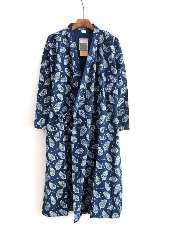 Men's Fashion Home Wear Cotton Nightgown - Image 10