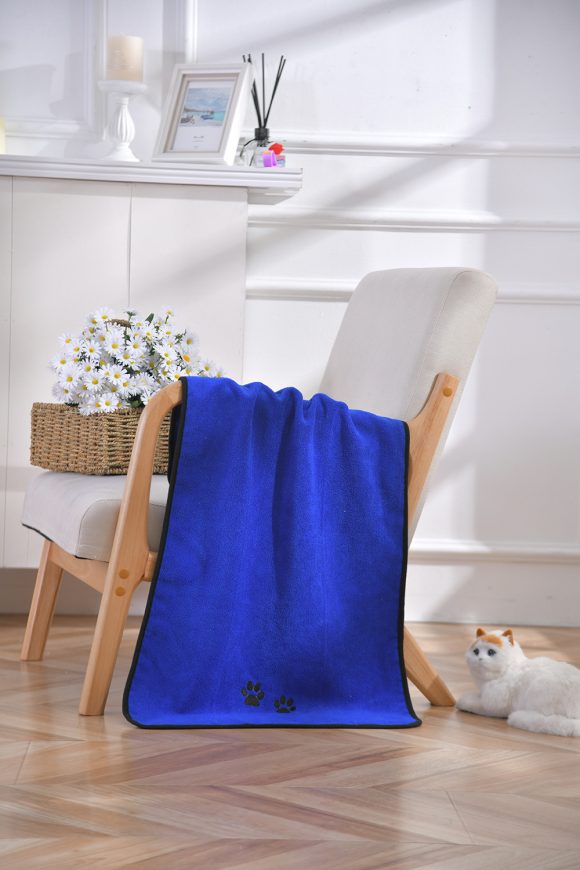 Solid Color Printed Microfiber Pet Towel - Image 7