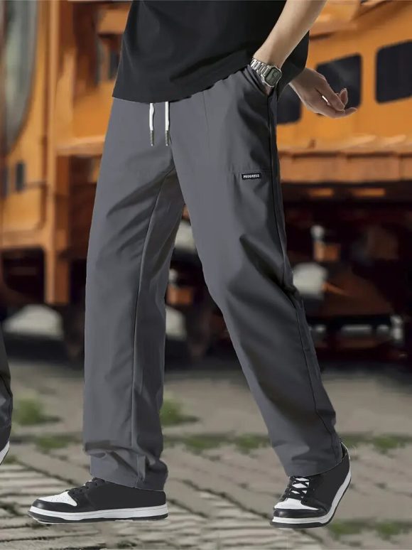 Men's Fashion Personality Solid Color Casual Pants - Image 8