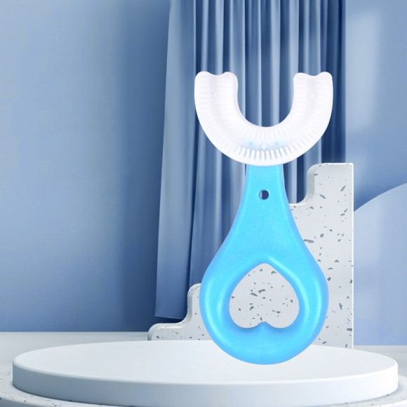 Children's U-shaped Food Grade Soft Rubber Toothbrush - Image 2