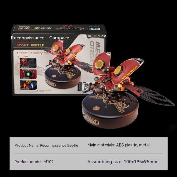 3d Beetle Mechanical Punk Metal Model Assembly - Image 2