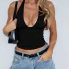 V-Neck Sleeveless Women Simple Solid Color Casual Top - Image 5