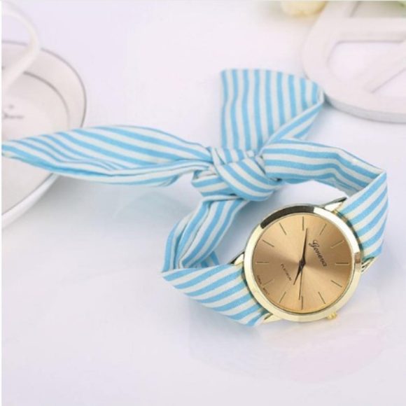 Trendy Fashion Personality Non-buckle Hand Tie Flower Band Watch - Image 2