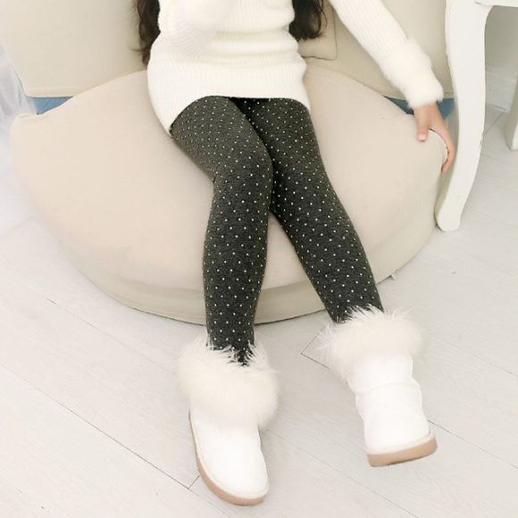 Children's Autumn And Winter Baby Tights Color Printed Flowers - Image 2