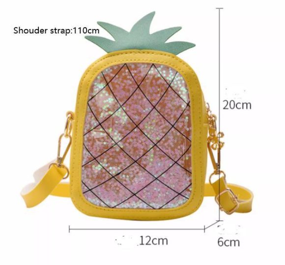 Summer Children's Pineapple Strawberry One Shoulder Jelly Bag - Image 6