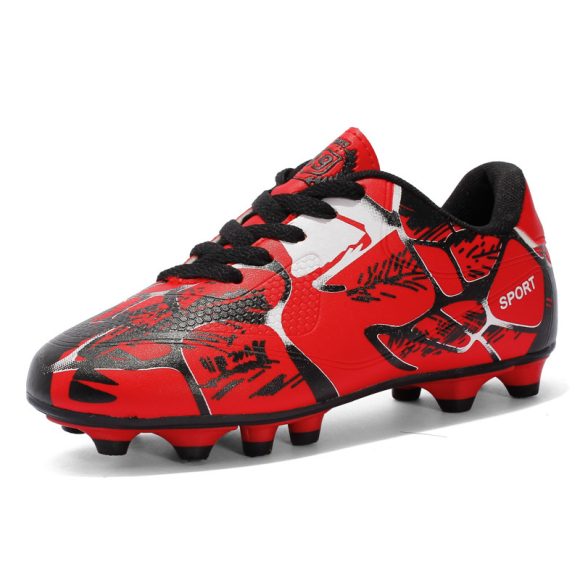 Soccer Shoes Low-top Leather Surface Rubber Nail Long Nail Broken Nail Flat Bottom Boys And Girls Teen Sneakers - Image 2