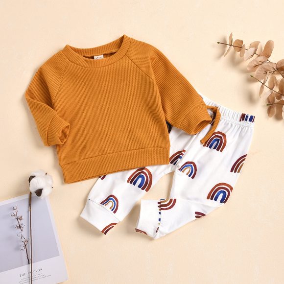 Casual Rainbow Baby Clothes Set - Image 6