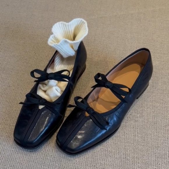 French Style Ballet Shoes Women's Soft Bottom With Skirt Vintage Mary Jane - Image 6
