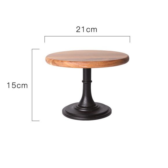 Solid wood tray dessert cake stand - Image 3