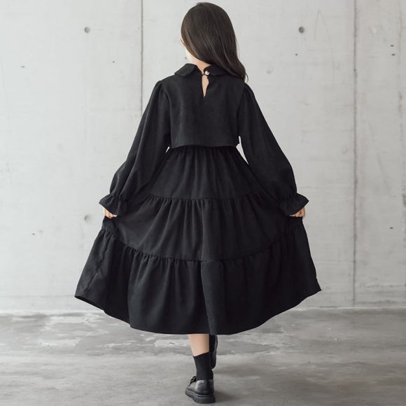 Corduroy Cotton Children's Clothing Trendy Fan Thick Warm Skirt - Image 4