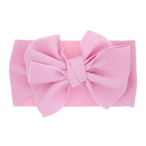 New-born baby's solid-colored bow headband - Image 3