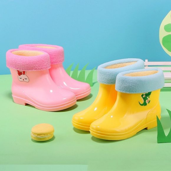 Bunny Rain Boots Children's Middle Tube Non-slip - Image 5