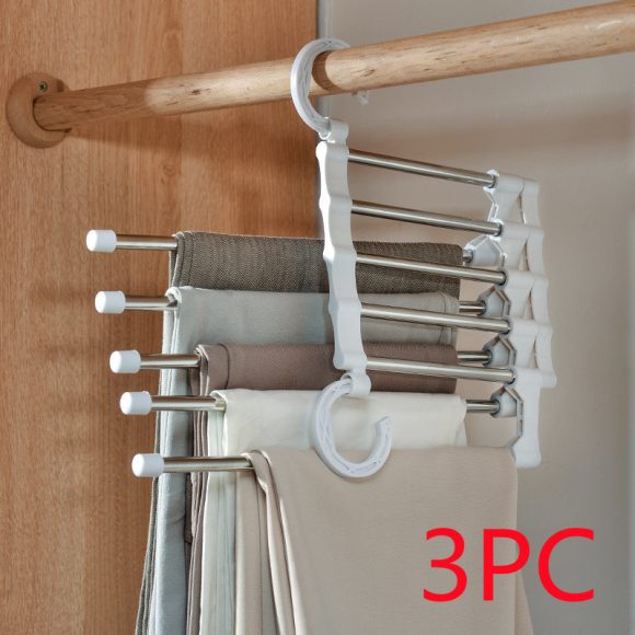 Telescopic Folding Multifunctional Pants Rack Pants Hanger Household - Image 10