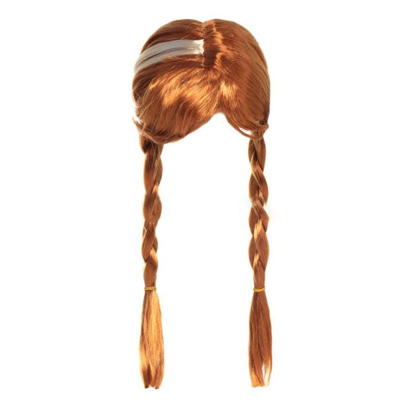Halloween Masquerade Headdress Wave Brown Wig - Image 4