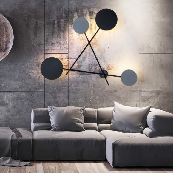 Nordic Industrial Style Triangular Living Room Modern Wrought Iron Led Wall Lamp - Image 5