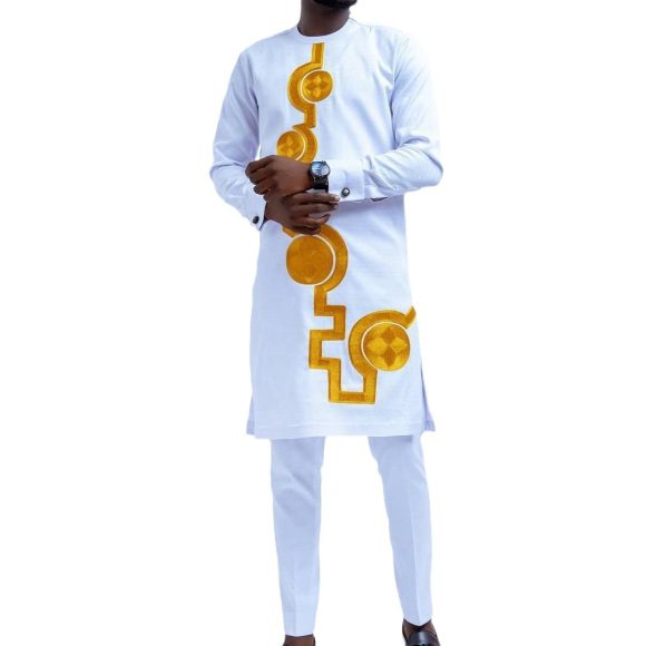 High Quality Cotton Men's 2-piece Set Suit - Image 5