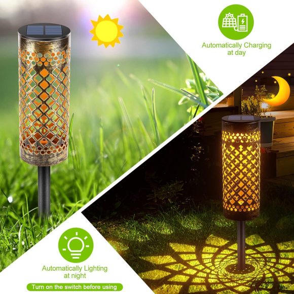 Metal Solar-powered Lawn Lamps Courtyard Decorative Waterproof - Image 3